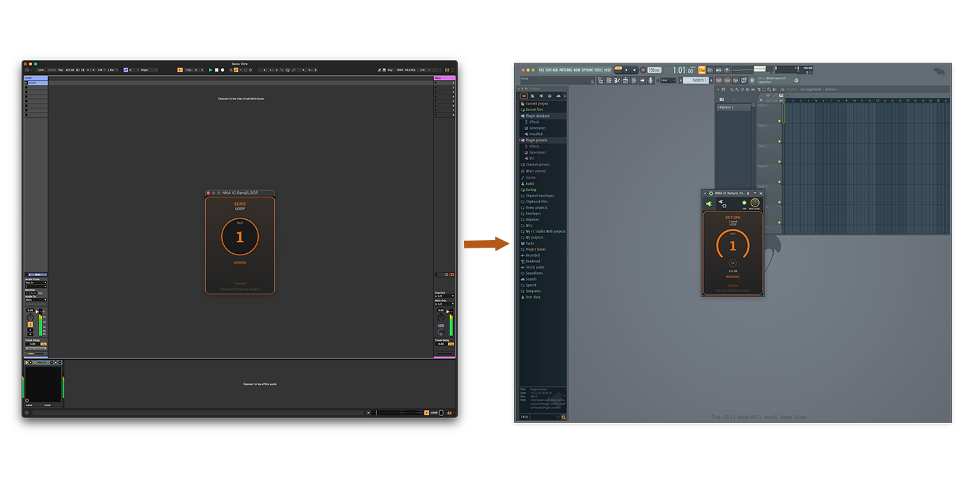 Send audio between DAWs - Ableton to Logic to Cubase routing