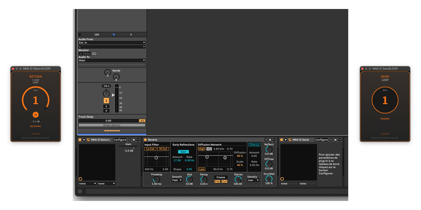 Audio feedback loops for sound design - creative routing plugin